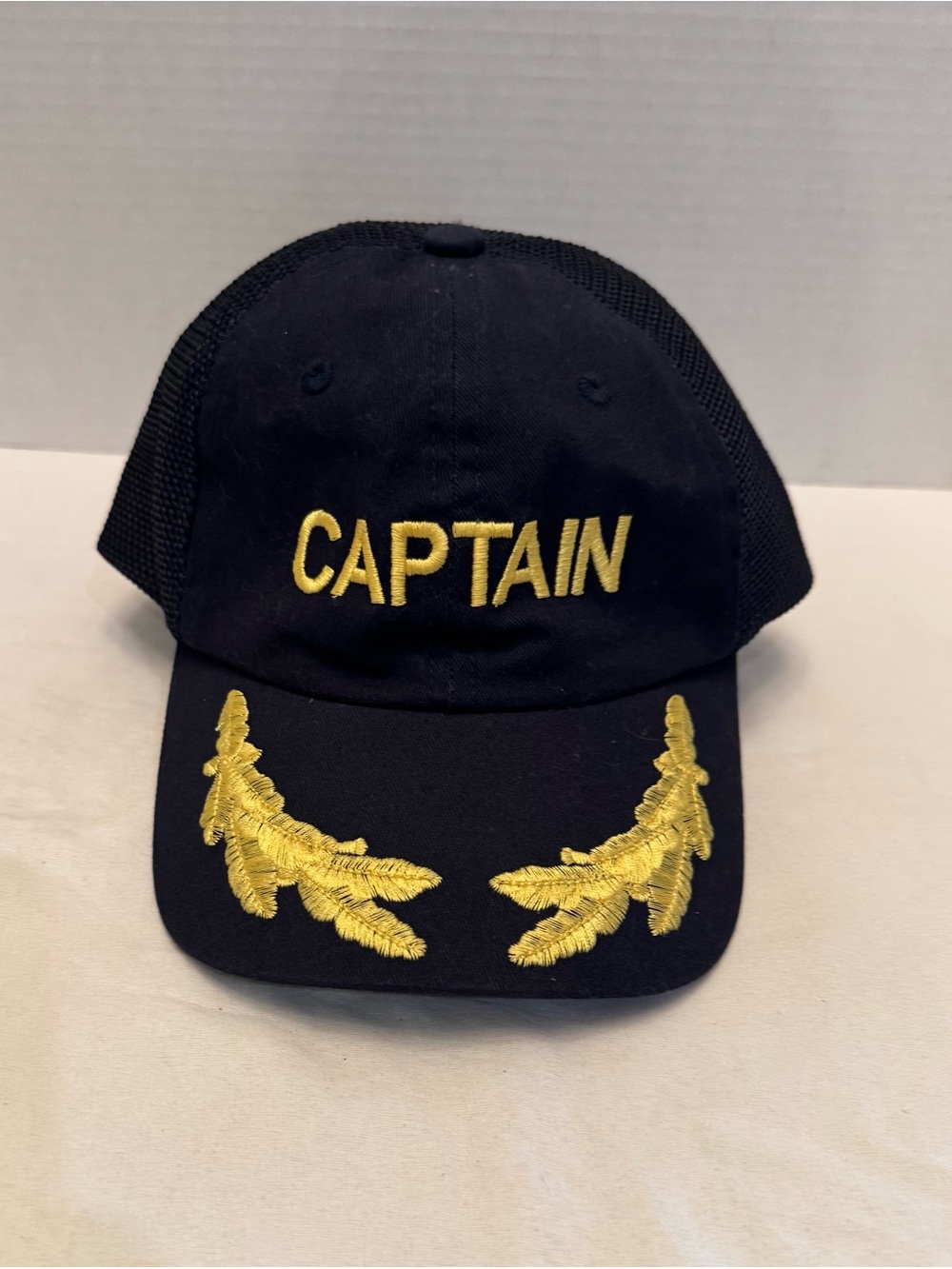 Dorfman Pacific Co. Navy Blue "CAPTAIN"Embroidered Baseball Cap - Adjustable